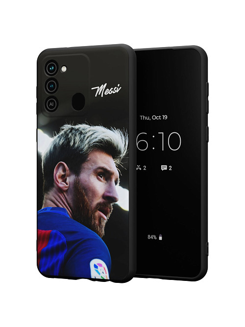 Силиконовый чехол для Tecno Spark 8C "Lionel Messi"