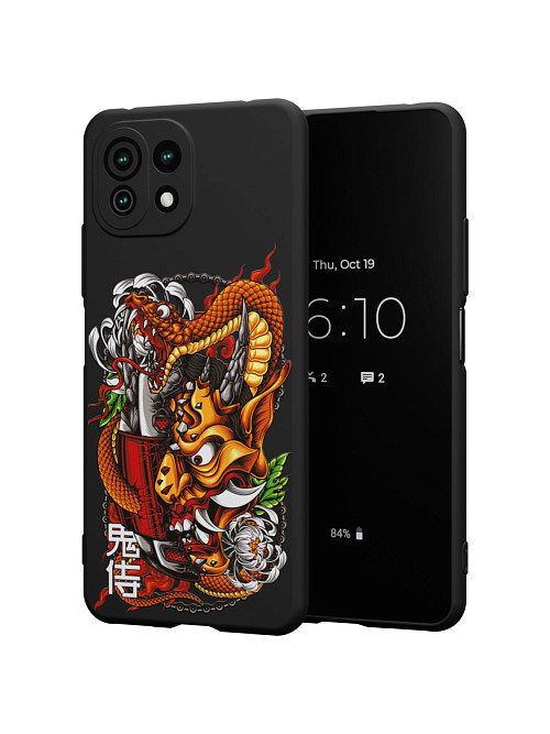 Силиконовый чехол для Xiaomi Mi 11 Lite "Змея"