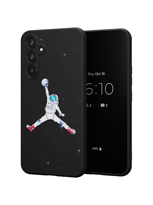 Силиконовый чехол для Samsung Galaxy A54 (5G) "Космический баскетбол"