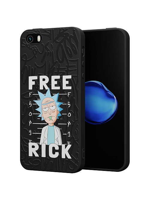 Силиконовый чехол для Apple iPhone SE (2016) "NOVEL: Free Rick"