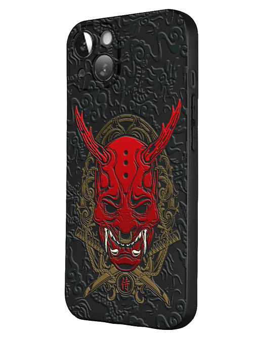 Силиконовый чехол для Apple iPhone 13 Mini Red Oni mask