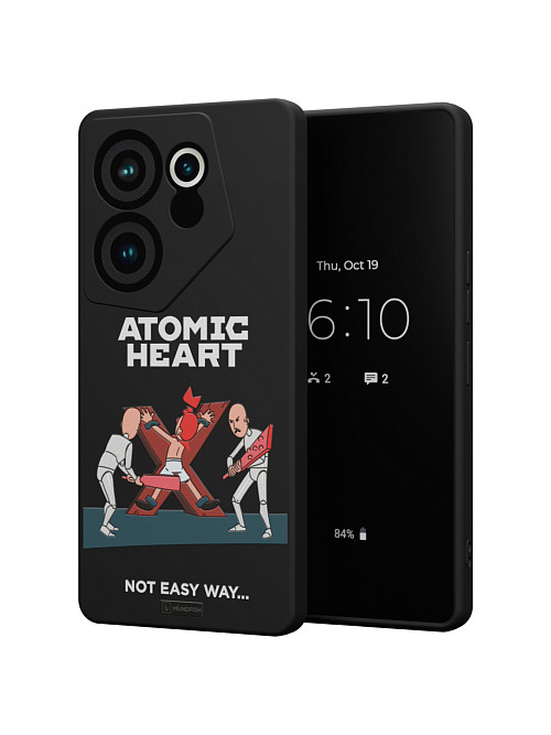 Силиконовый чехол для Tecno Camon 20 premier "Atomic Heart: Not Easy Way"