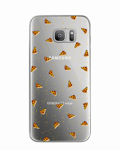 Силиконовый чехол для Samsung Galaxy S7 Пицца