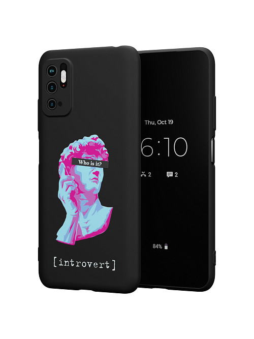 Силиконовый чехол для Poco M3 Pro "NOVEL: Интроверт"