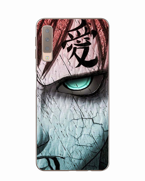 Силиконовый чехол для Samsung Galaxy A7 (2018) Naruto Shippuden - Gaara grimm face