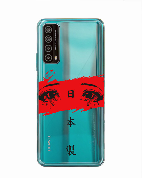 Силиконовый чехол для Huawei P Smart (2021) "Грустные глаза аниме"