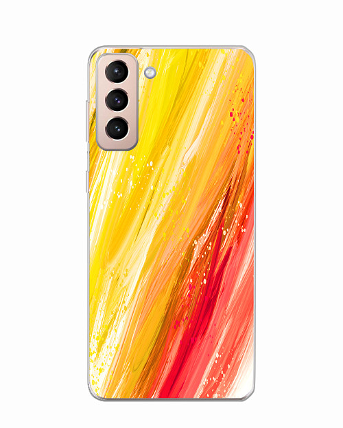 Силиконовый чехол для Samsung Galaxy S21+ (5G) "Масляные краски"