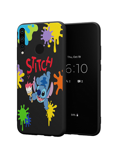 Силиконовый чехол для Huawei P40 Lite E "NOVEL: Ститч paints"