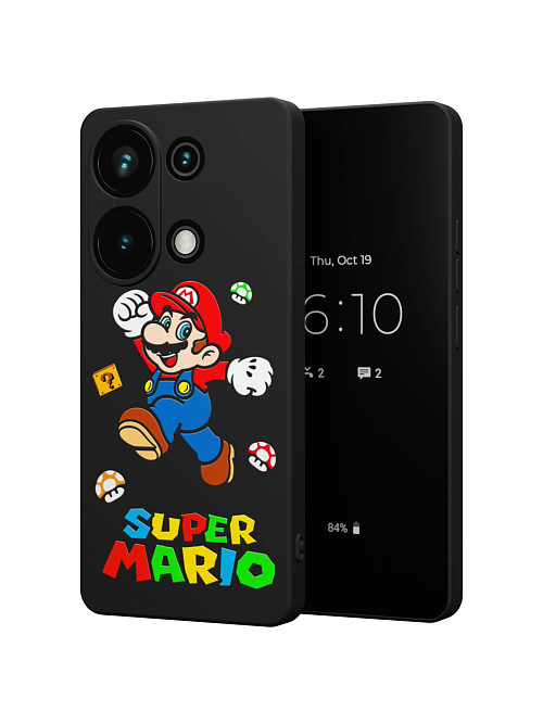 Силиконовый чехол для Xiaomi Redmi Note 13 Pro (4G) "NOVEL: Супер Марио"