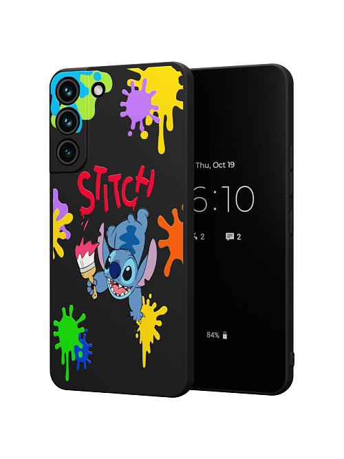 Силиконовый чехол для Samsung Galaxy S22+ (5G) "NOVEL: Stitch paints"