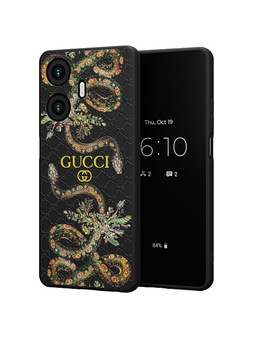 Силиконовый чехол для realme C55 "NOVEL: Gucci"