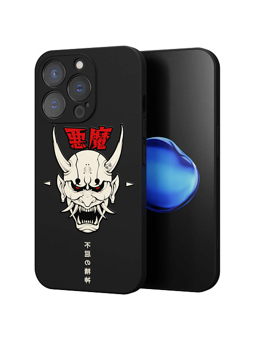 Силиконовый чехол для Apple iPhone 13 Pro "Demon"