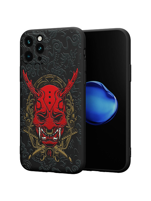 Силиконовый чехол для Apple iPhone 11 Pro "Red Oni mask"