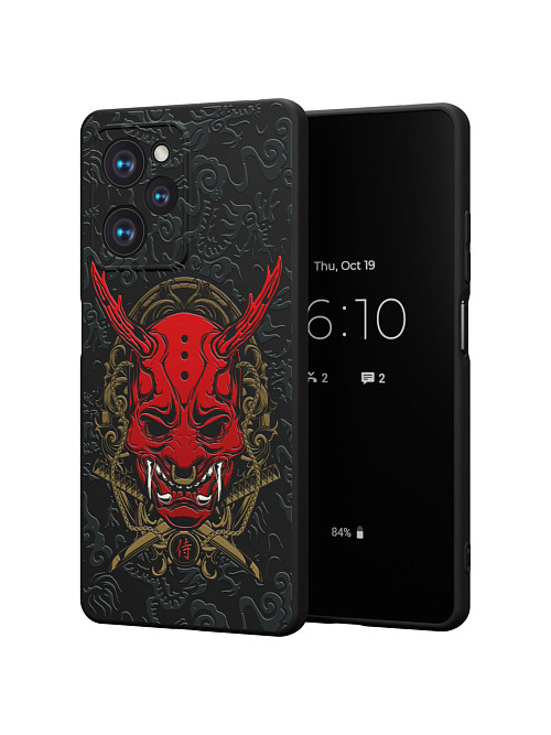 Силиконовый чехол для Poco X5 Pro (5G) "Red Oni mask"