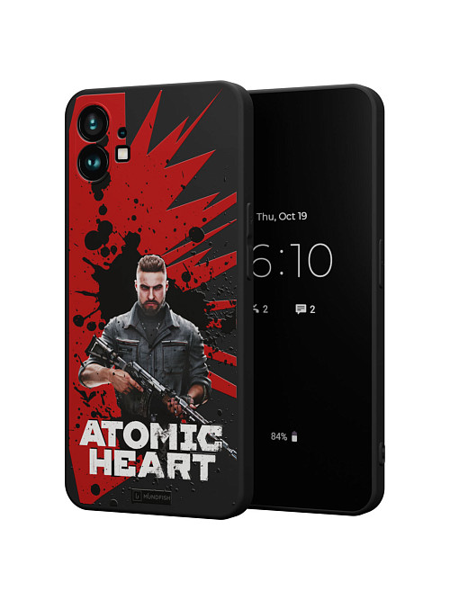 Силиконовый чехол для Nothing Phone 1 "Atomic Heart: Майор Нечаев"