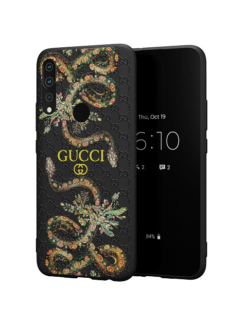 Силиконовый чехол для Honor 9X "NOVEL: Gucci"