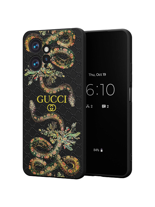 Силиконовый чехол для Xiaomi Redmi Note 12 (4G) "NOVEL: Gucci"