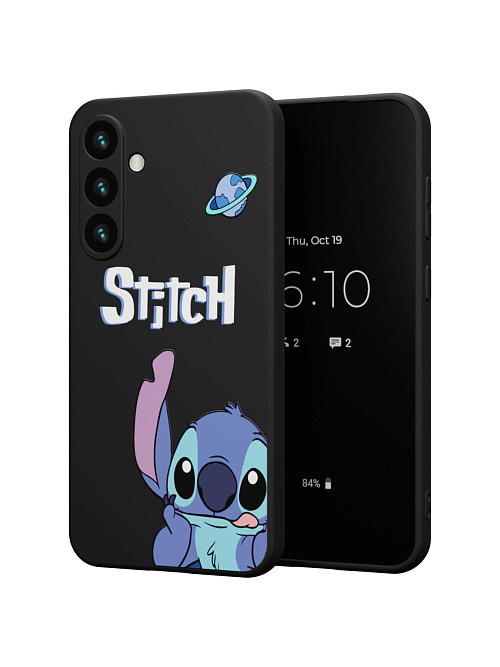 Силиконовый чехол для Samsung Galaxy S24 "NOVEL: Stitch planet"