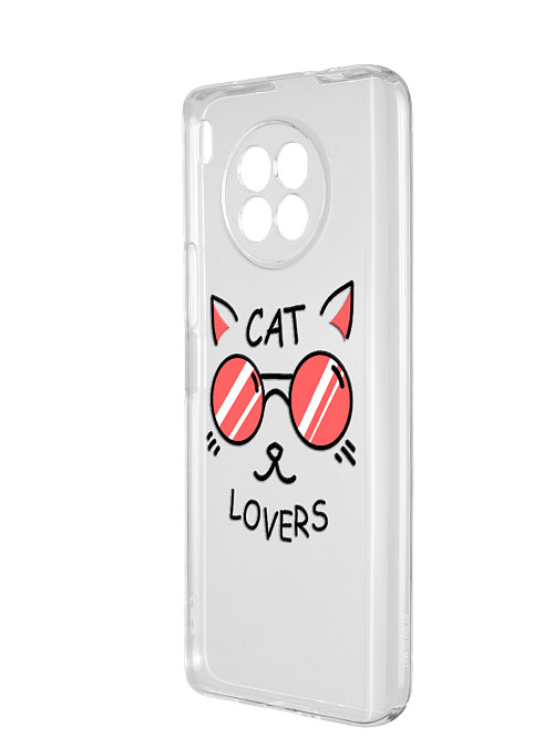 Силиконовый чехол для Huawei Nova 8i Cat lovers