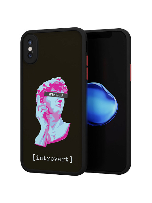 Противоударный чехол для Apple iPhone Xs "NOVEL: Интроверт"