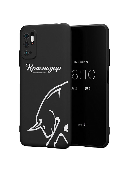 Силиконовый чехол для Poco M3 Pro "Краснодар: Бык"