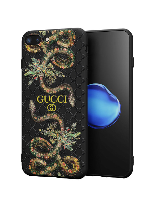 Силиконовый чехол для Apple iPhone 8 Plus "NOVEL: Gucci"