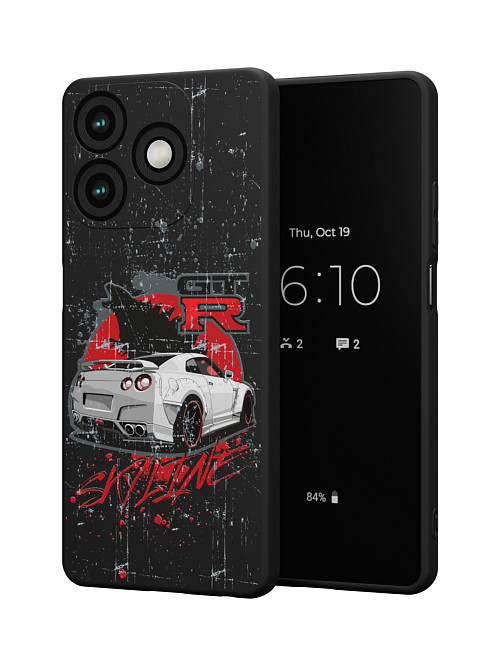 Силиконовый чехол для Tecno Spark 10 "Nissan SKYLINE GTR"