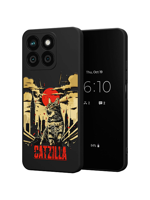 Силиконовый чехол для Honor X8b "Catzilla"