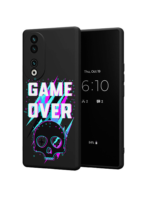 Силиконовый чехол для Honor 90 "Game over"