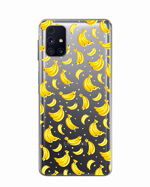 Силиконовый чехол для Samsung Galaxy M31S Бананы