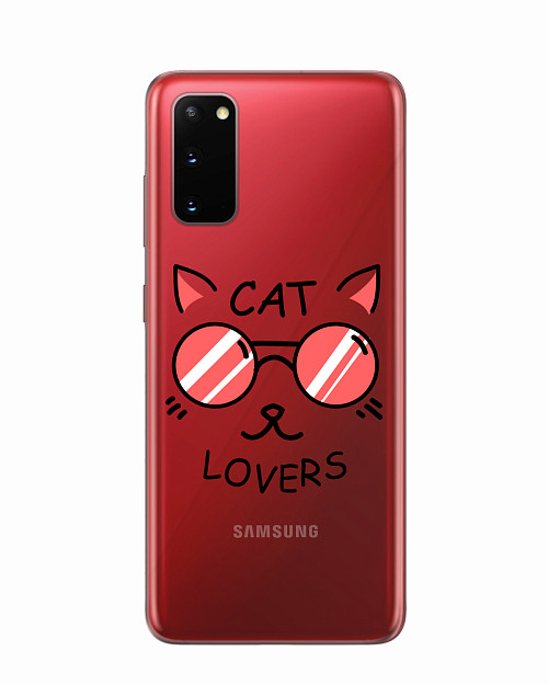 Силиконовый чехол для Samsung Galaxy S20 Cat lovers