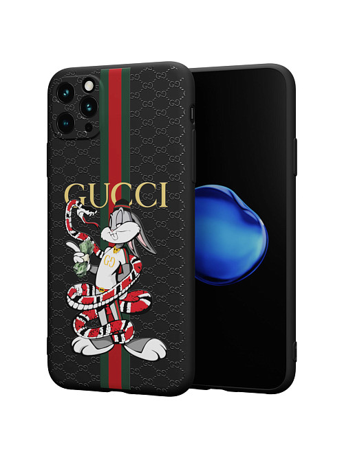 Силиконовый чехол для Apple iPhone 11 Pro Max "NOVEL: Багз Банни Gucci"