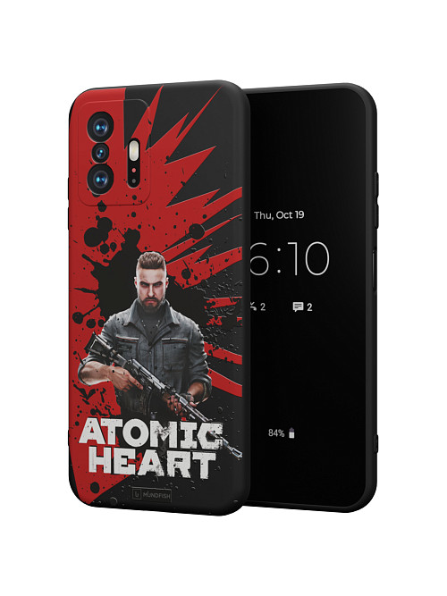 Силиконовый чехол для Xiaomi 11T "Atomic Heart: Майор Нечаев"