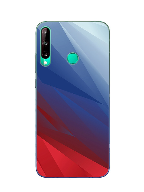 Силиконовый чехол для Huawei P40 Lite E Флаг РФ