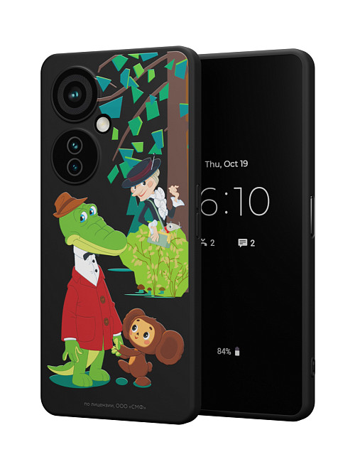 Силиконовый чехол для OnePlus Nord CE 3 Lite (5G) "Чебурашка: Привет, Шапокляк!"