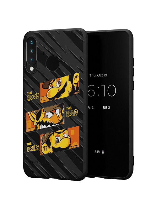 Силиконовый чехол для Huawei P30 Lite "NOVEL: Good Bad Ugly"