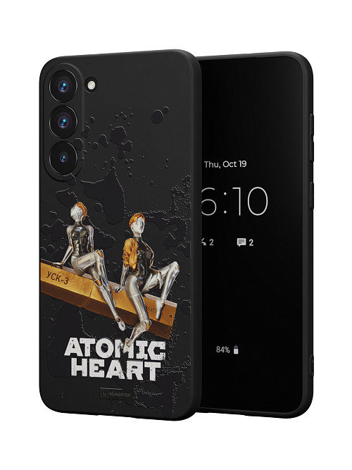 Силиконовый чехол для Samsung Galaxy S23 Plus "Atomic Heart: Боевые близняшки"