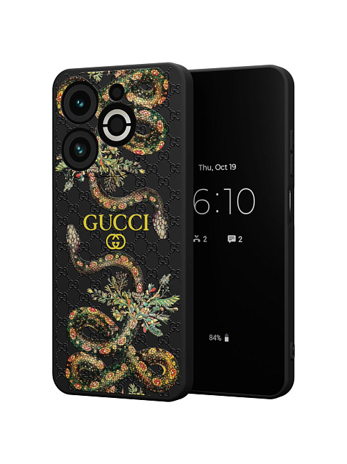 Силиконовый чехол для Infinix SMART 8 PLUS "NOVEL: Gucci"