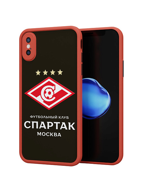 Противоударный чехол для Apple iPhone Xs "ФК Спартак"