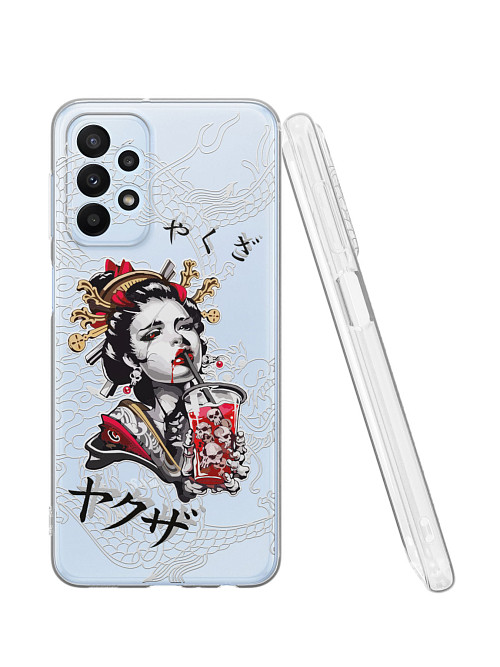 Силиконовый чехол для Samsung Galaxy A23 (5G) "Geisha Bloody"