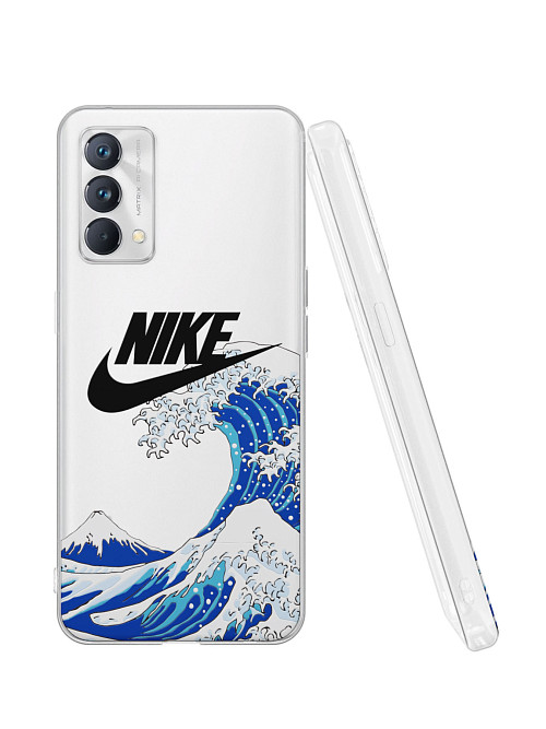 Силиконовый чехол для Realme GT Master Edition "NOVEL: Nike и волна"