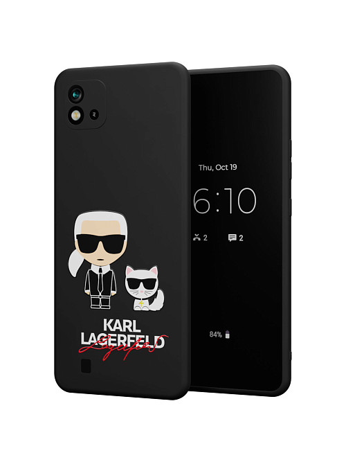 Силиконовый чехол для realme C20 2021 "NOVEL: Lagerfeld"