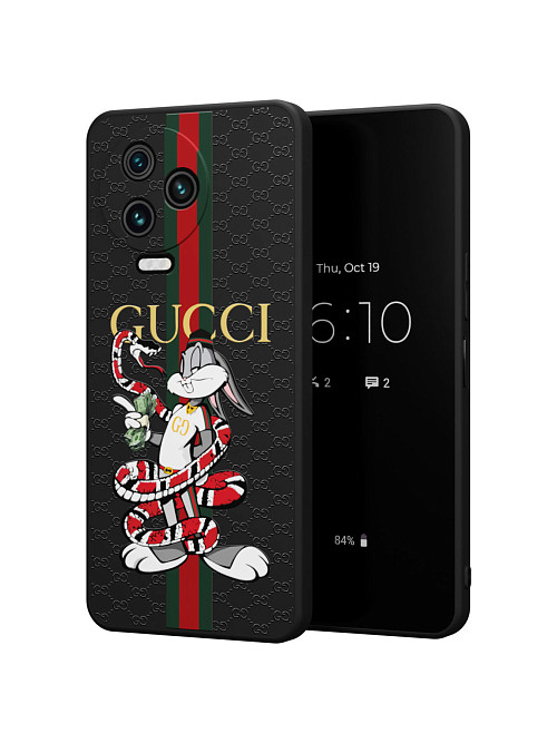 Силиконовый чехол для Infinix Note 12 (2023) G99 "NOVEL: Багз Банни Gucci"