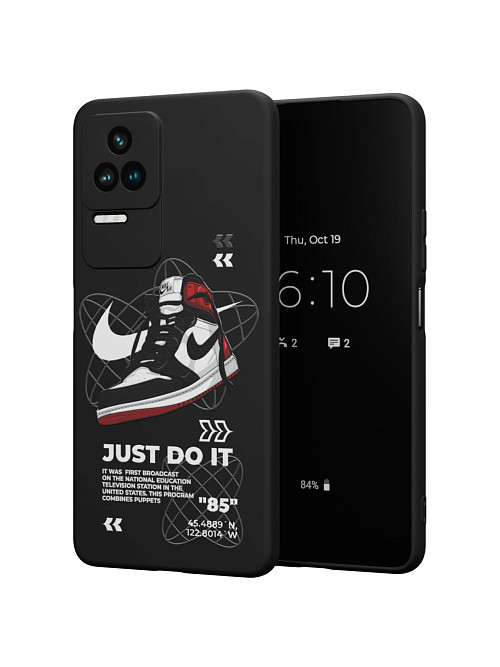 Силиконовый чехол для Poco F4 (5G) "NOVEL: Just Do It"