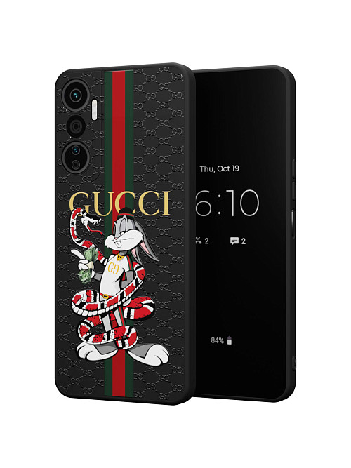 Силиконовый чехол для Infinix Hot 20 (4G) "NOVEL: Багз Банни Gucci"