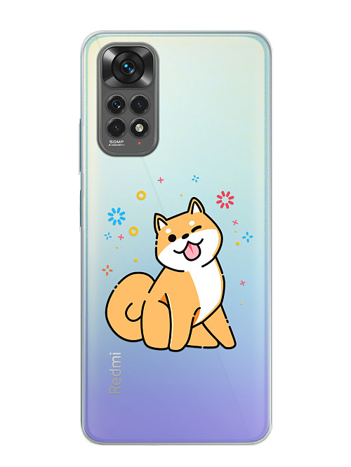 Силиконовый чехол для Xiaomi Redmi Note 11S (4G) Собака Сиба-ину
