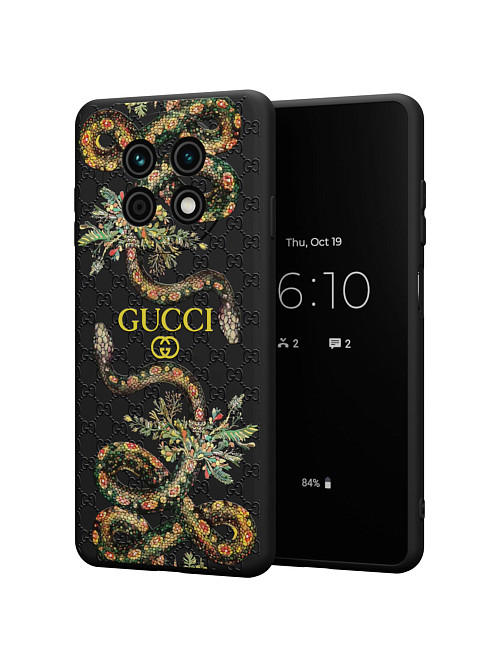 Силиконовый чехол для Huawei Enjoy 60X "NOVEL: Gucci"