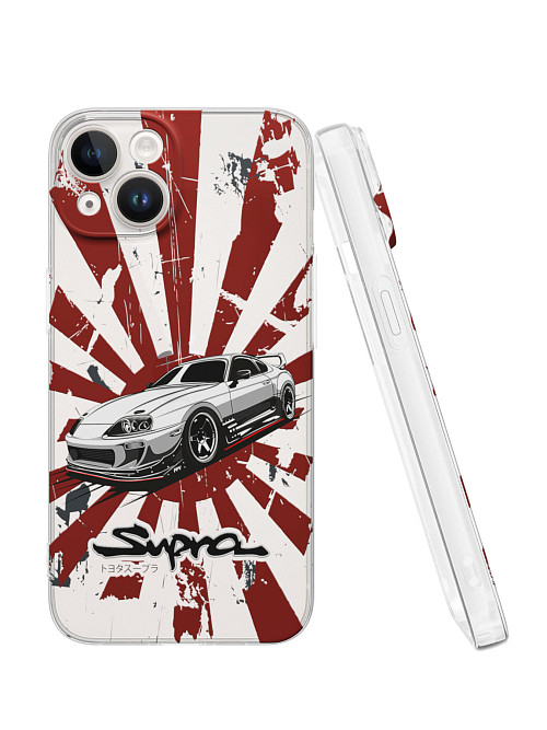 Силиконовый чехол для Apple iPhone 14 "Toyota Supra"