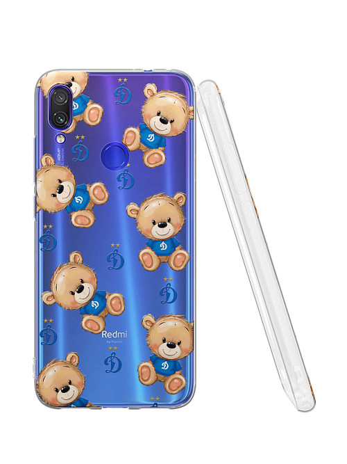 Силиконовый чехол для Xiaomi Redmi Note 7 "Динамо: Плюшевые медвежата"