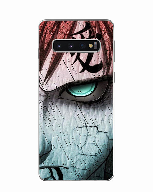 Силиконовый чехол для Samsung Galaxy S10 Naruto Shippuden - Gaara grimm face